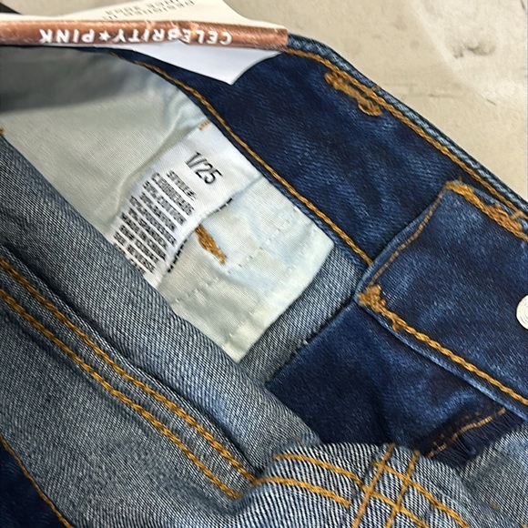 Celebrity Pink Jean blue Shorts Juniors 1/25 waist 15 - Picture 7 of 8